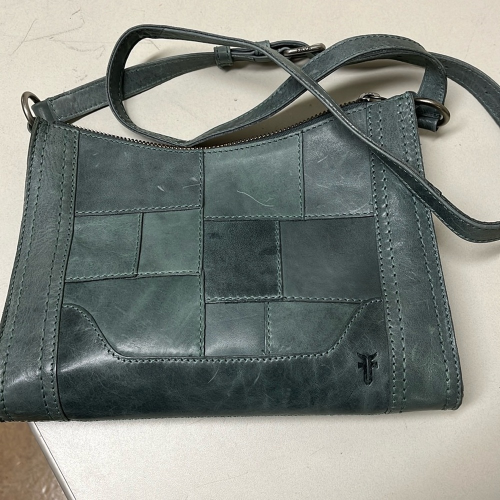 Frye Melissa Leather Patchwork Purse Shoulder Bag
